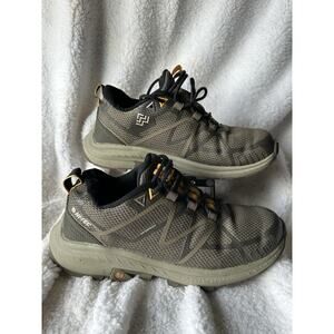 Hi-Tec AWW Mauna Hiker Waterproof Hiking Trail Shoes Mens 8.5 Olive Gray Outdoor